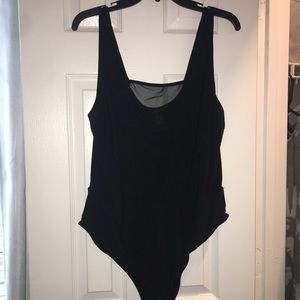 Forever 21 bodysuit with mesh cutout